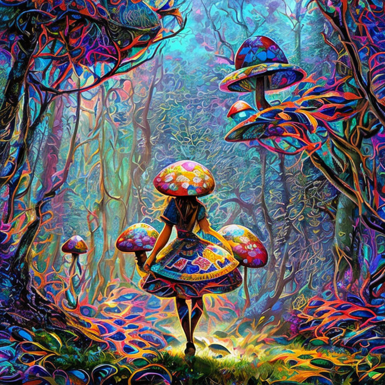 Alice in mushroomland 