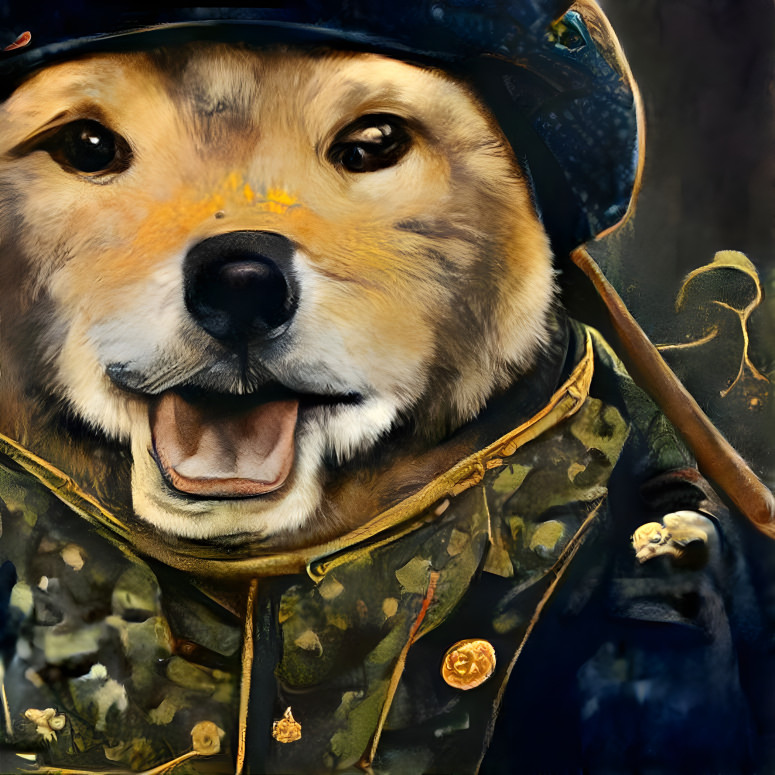 Doge in the ushanka hat