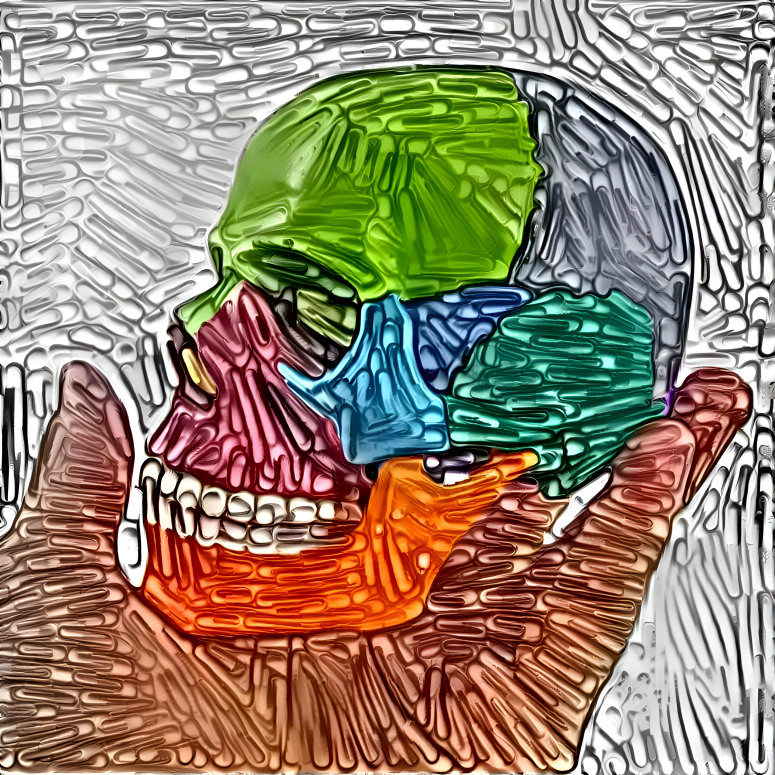 Puzzle Skull of clips