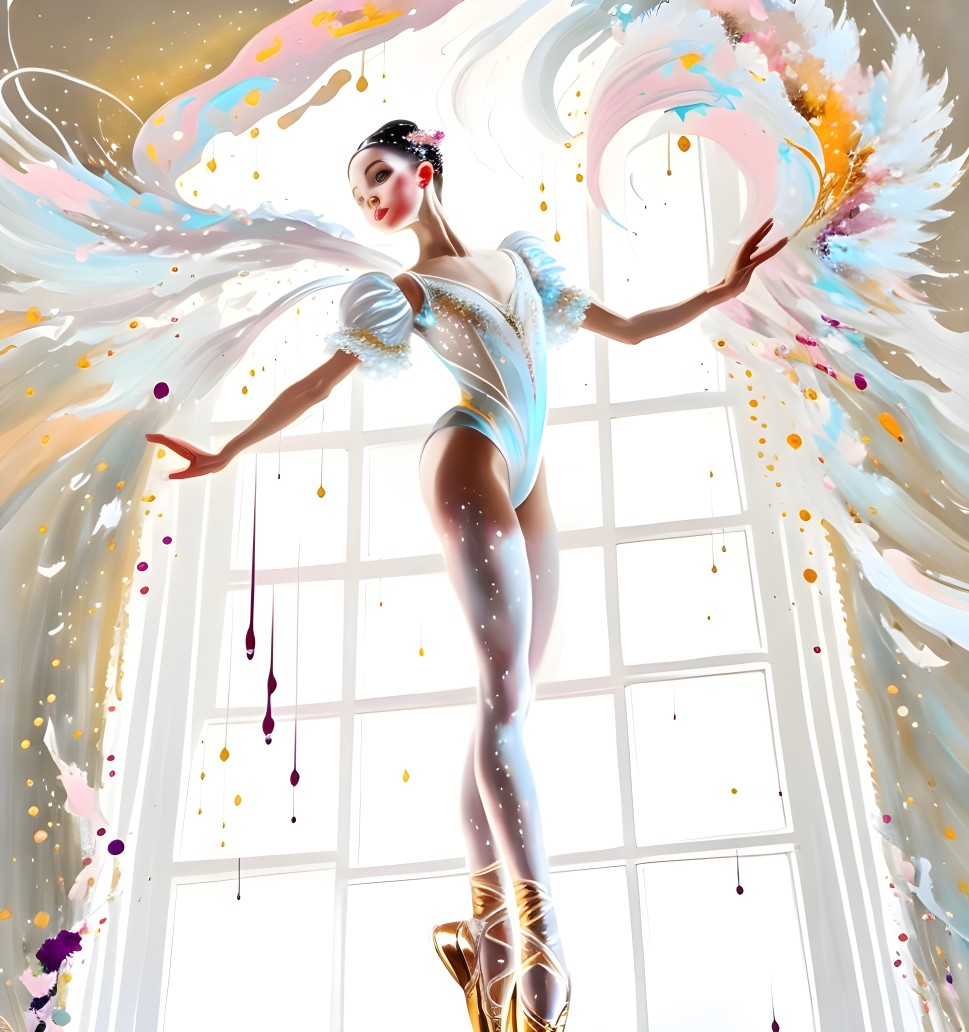 Paint Slinging Ballerina