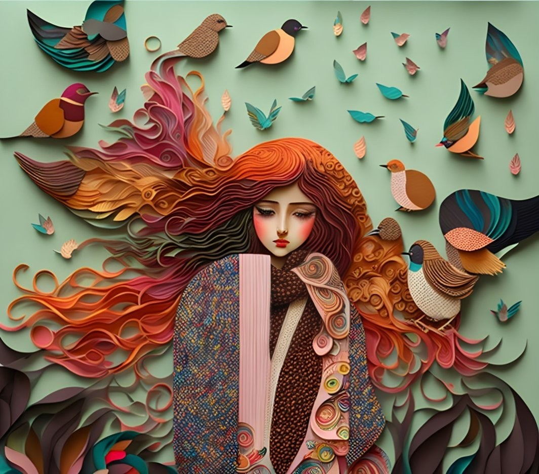 Girl with the Paper Birds