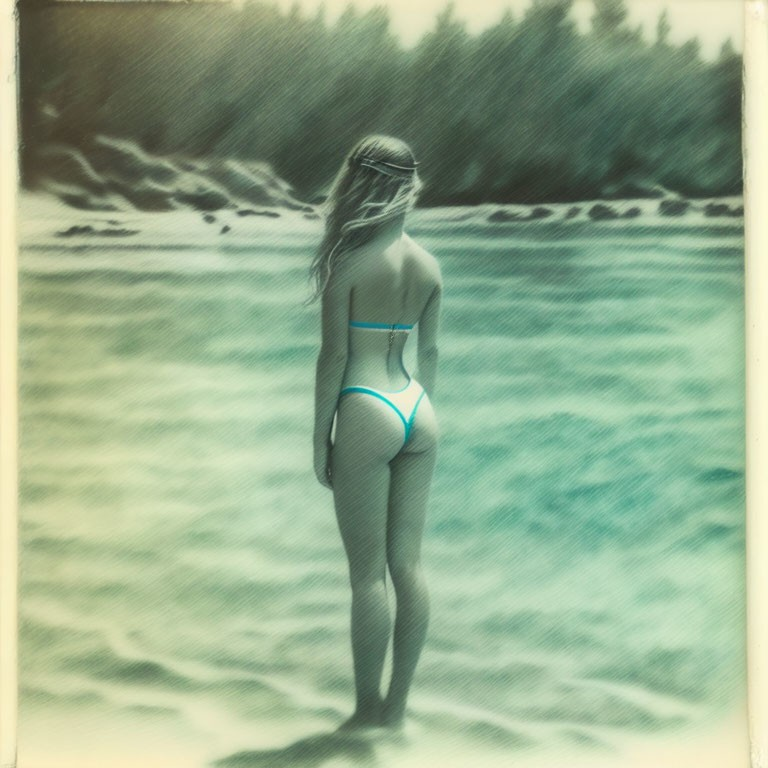 Swim Sketch Polaroid 12