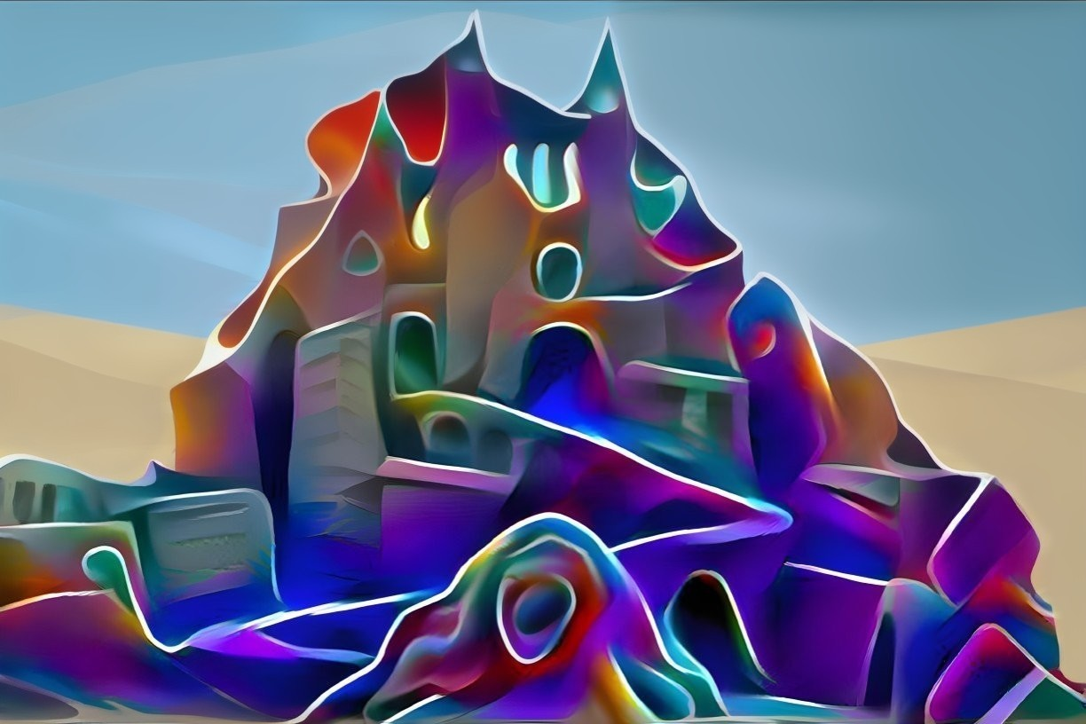Psychedelic Sand Castle