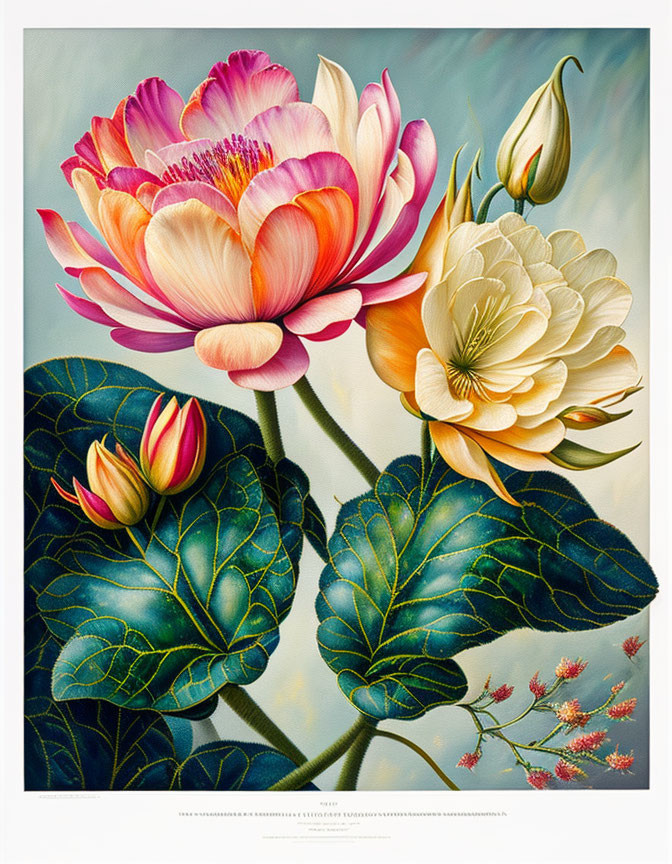 Robert John Thornton Flower painting art 