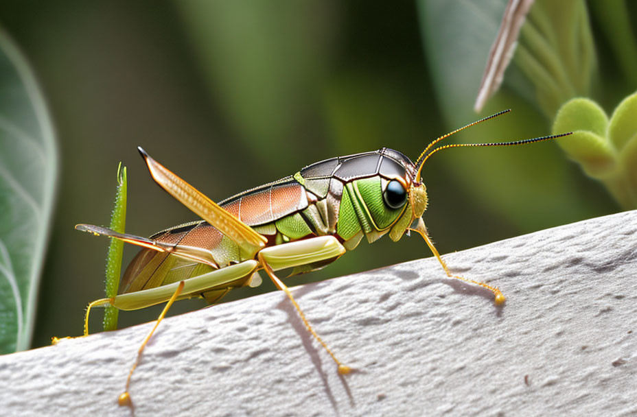 Grasshopper large size detailed photo realistic sh