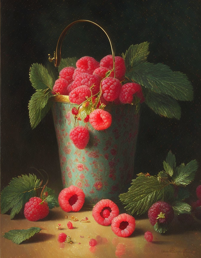 A Pail of Raspberries by George Forster 1871