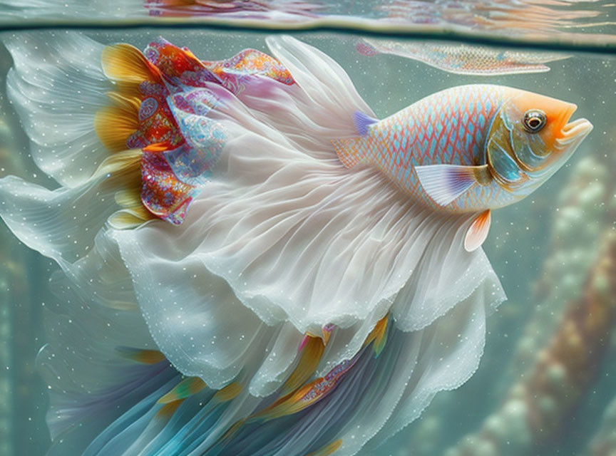 The most beautiful picture of a colorful fish 