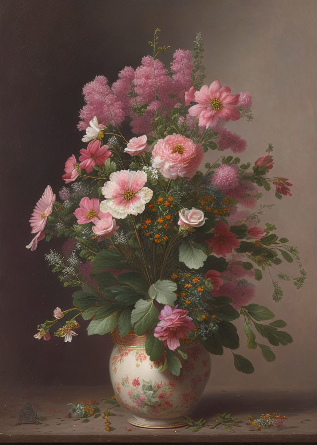 Lerkrukke med blomster, 1843