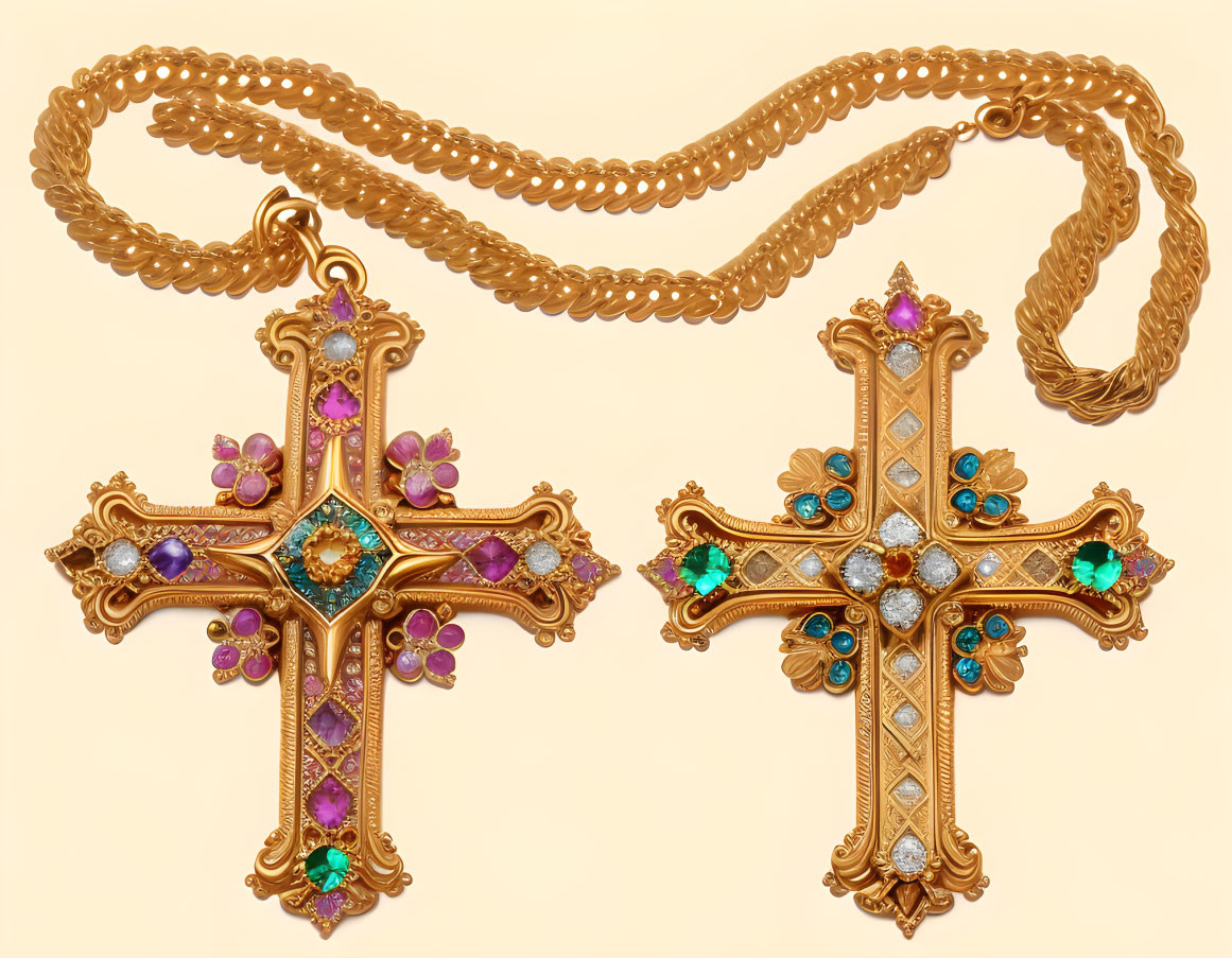 Antiquities RG Cross of Gold and Gems