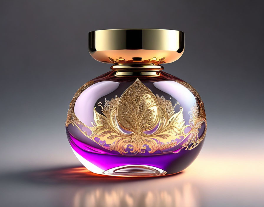 Draw me the most beautiful perfume glass
