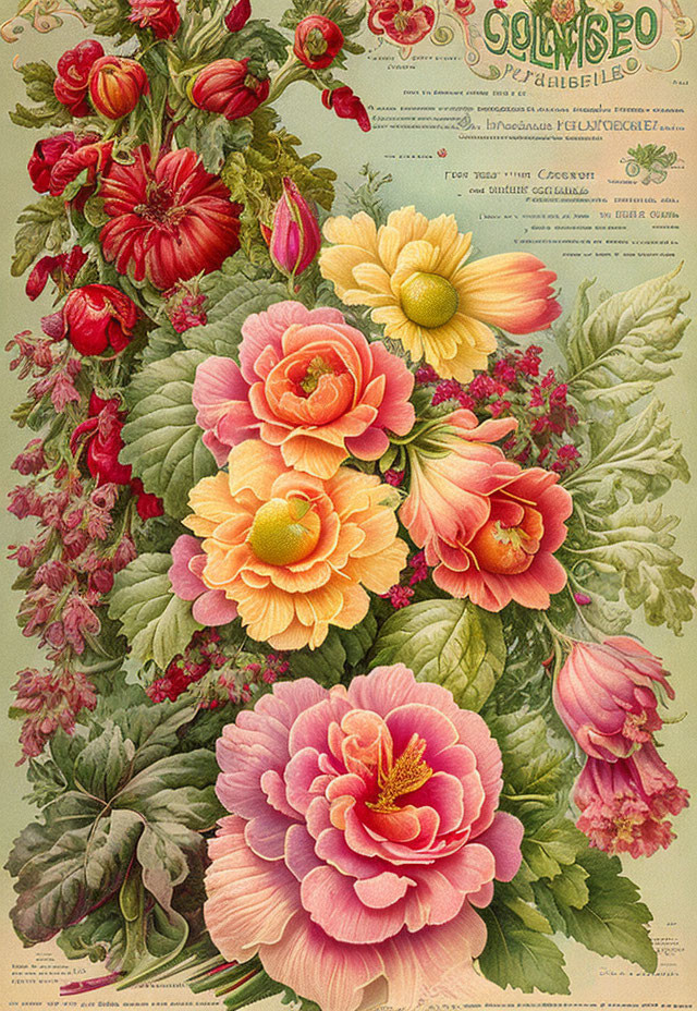 Childs rare flowers, vegetables and fruits 1896