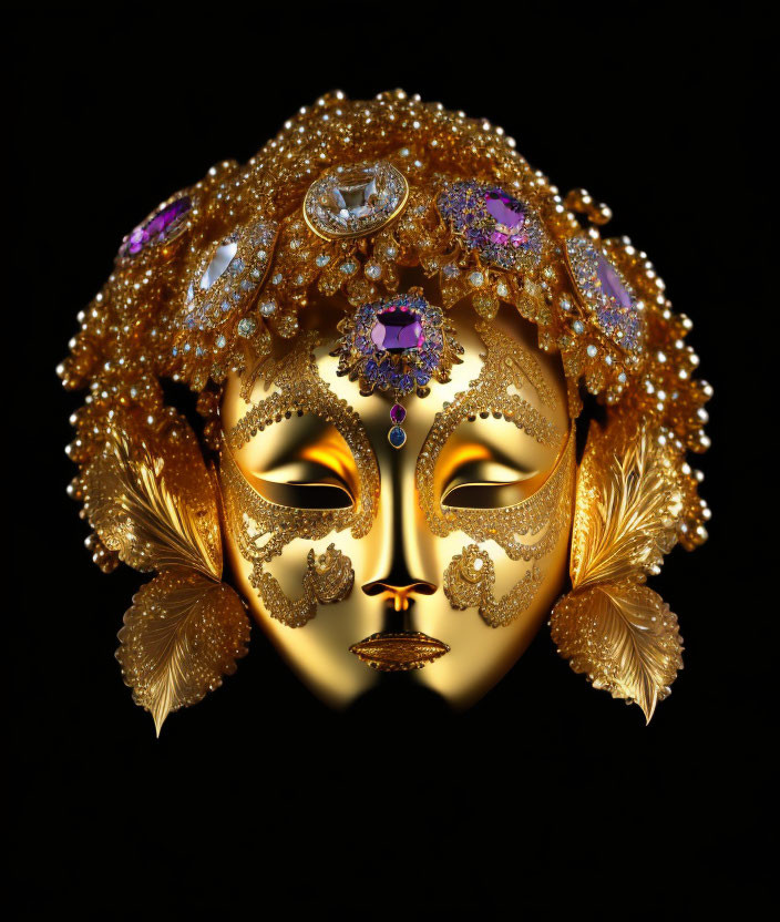 Mask of gold and jewels