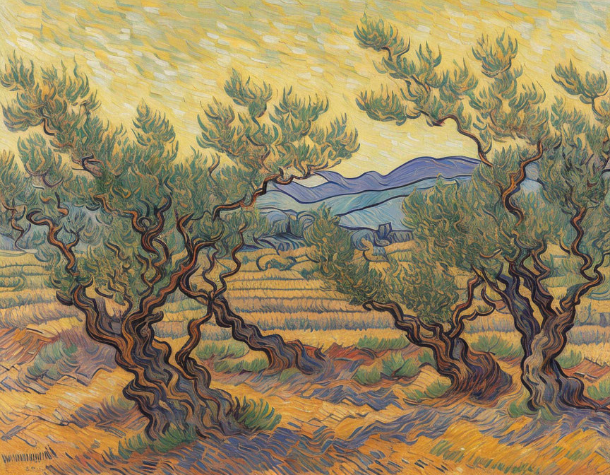 Olive Trees art