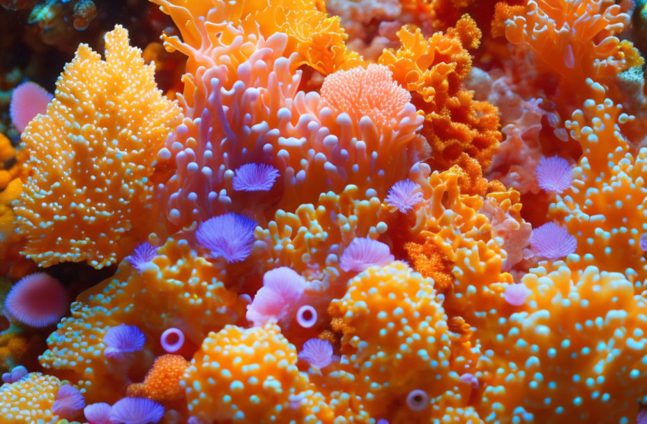 Coral reef orange yellow pearl