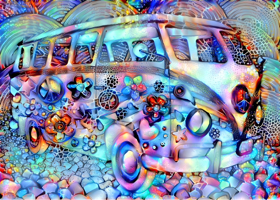 VW Bus Samba Abstracted