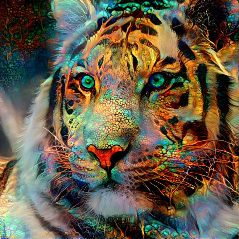 White Tiger Abstracted I