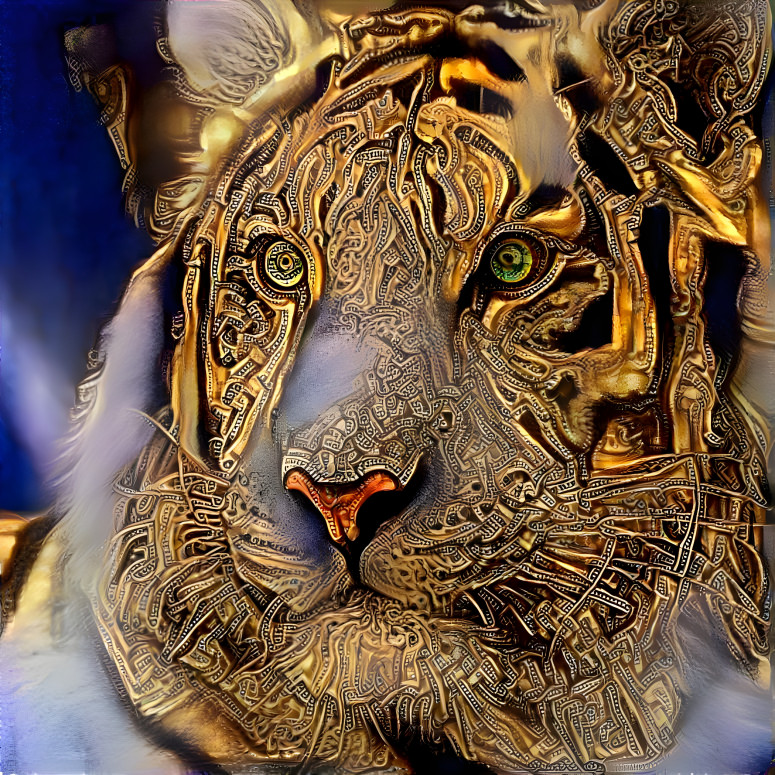 White Tiger Abstracted IV