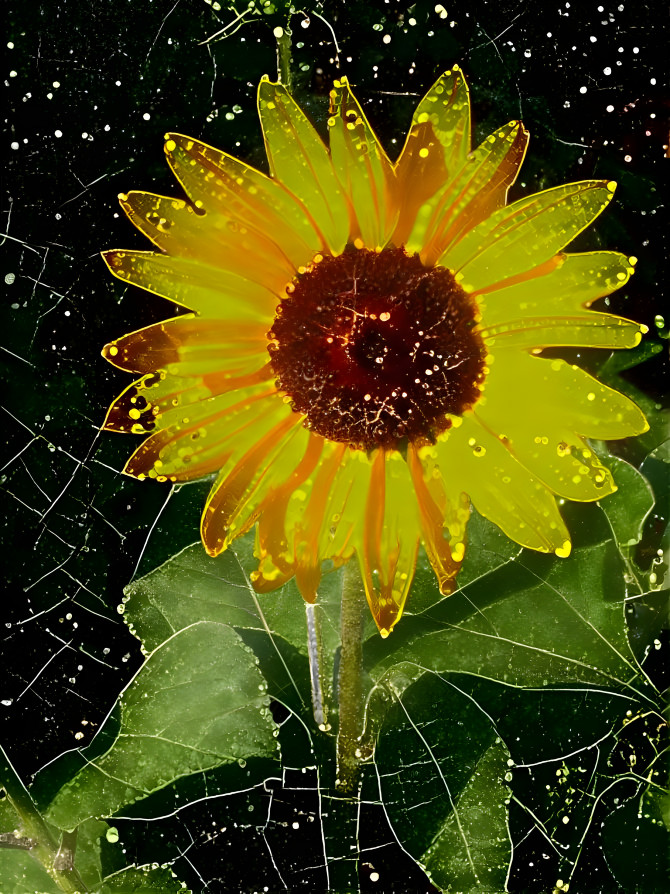 Crystal sunflower 