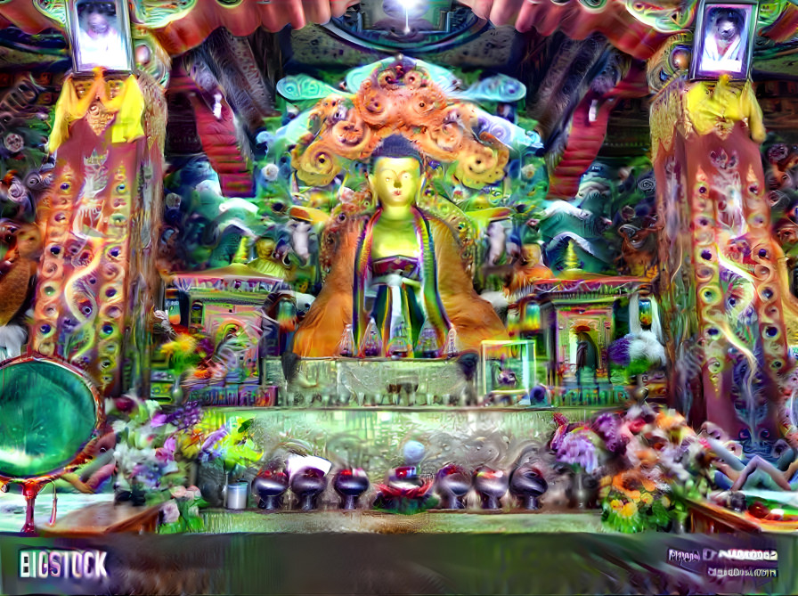 Buddhist Temple Bhutan x LSD effect