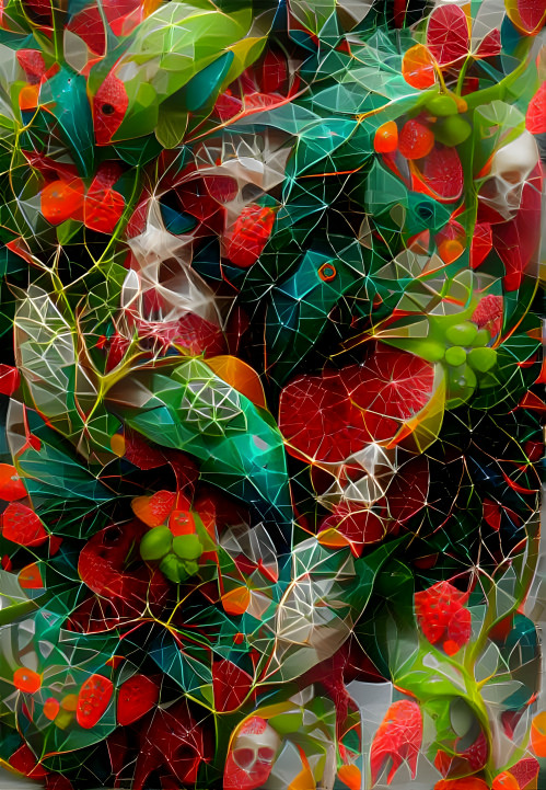 Artifical Fruits Mix Polygonized
