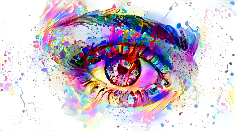 Joyful Coloured Eye