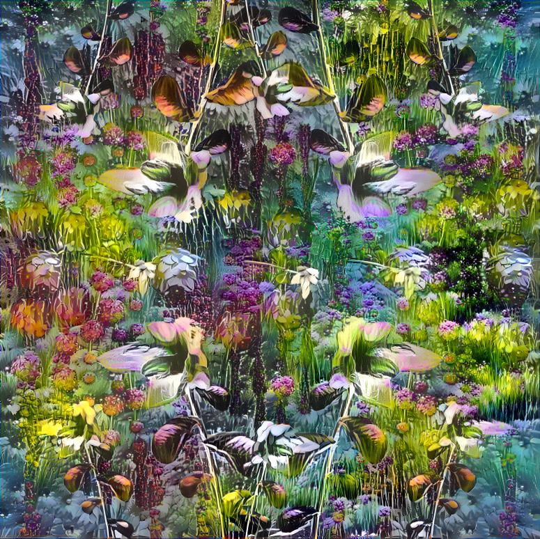 tropical flower forest