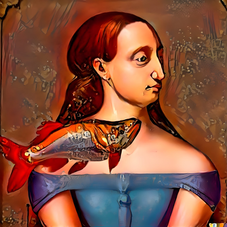 portrait with a fish