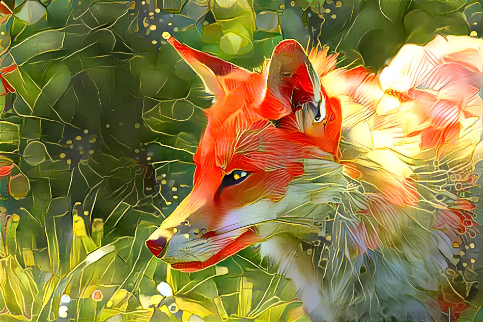 Keen Fox in Grass