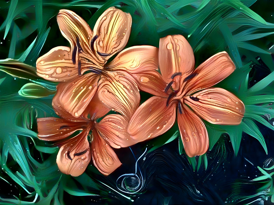 Orange Pixie Lilies
