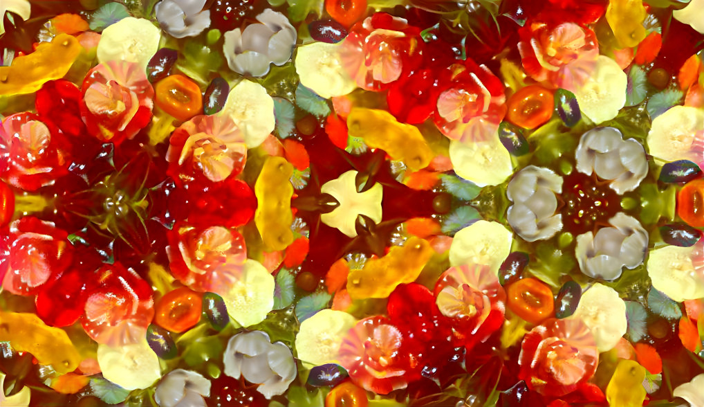 Jelly candy flowers