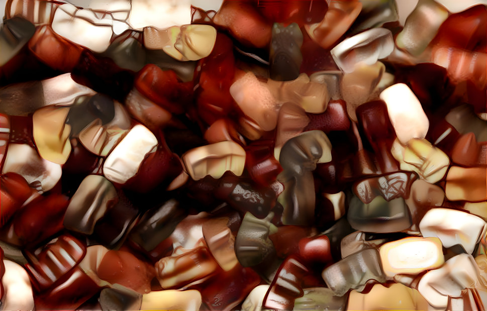 Chocolate jelly candies