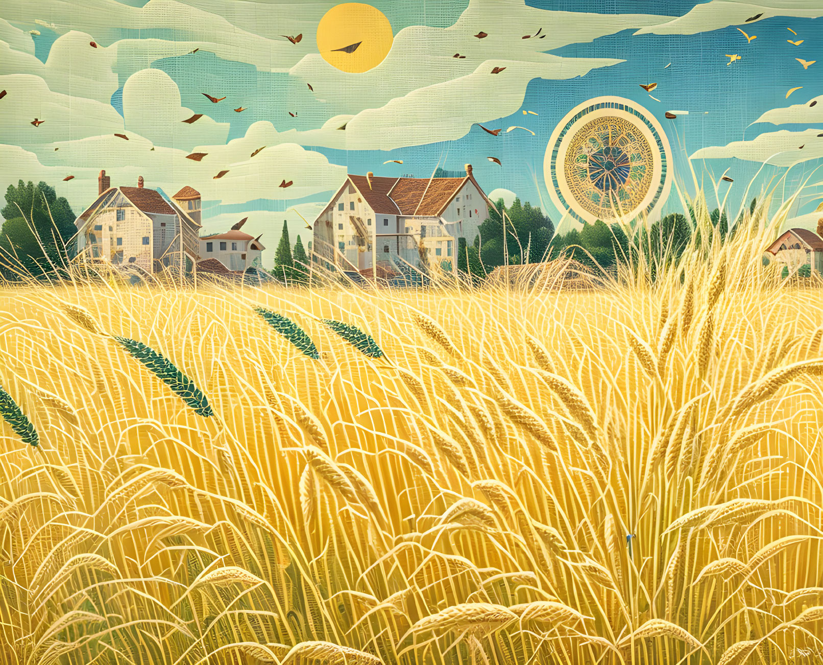 Wheat Field Behind Saint-Paul Hospital