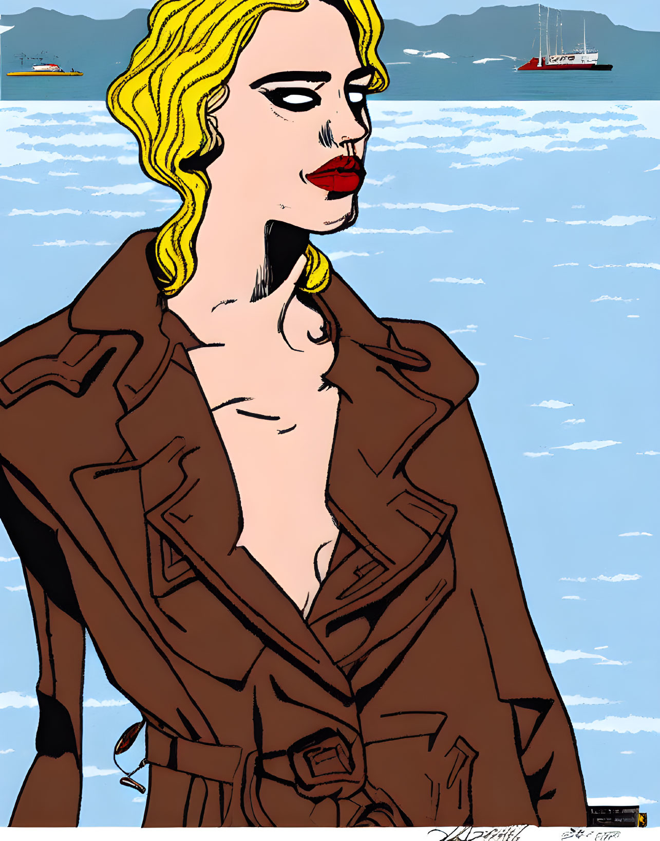 character in a scenic environment by Deborah Azzop