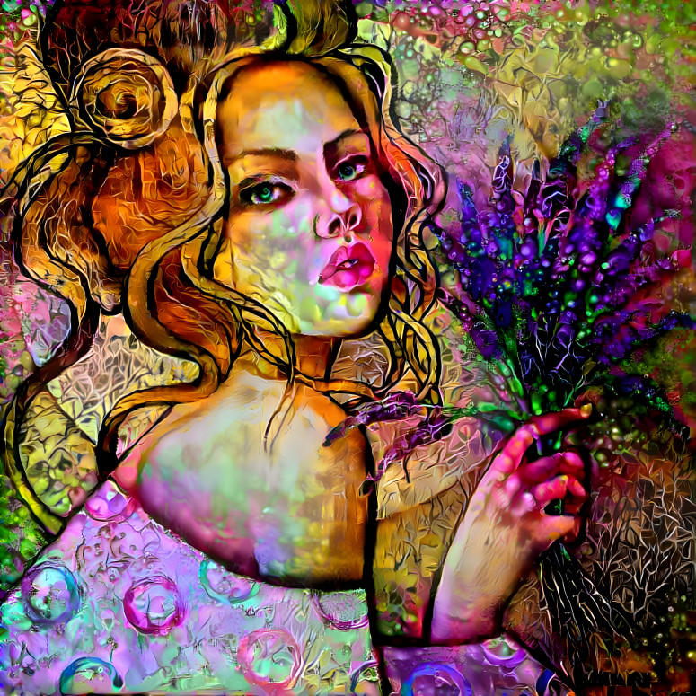 Lady with Lavender