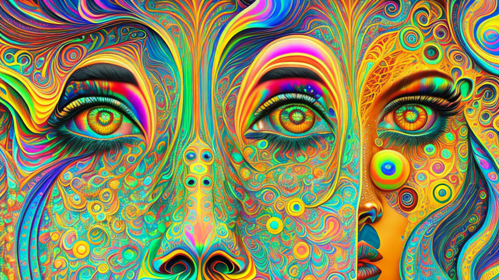 A psychedelic face 003