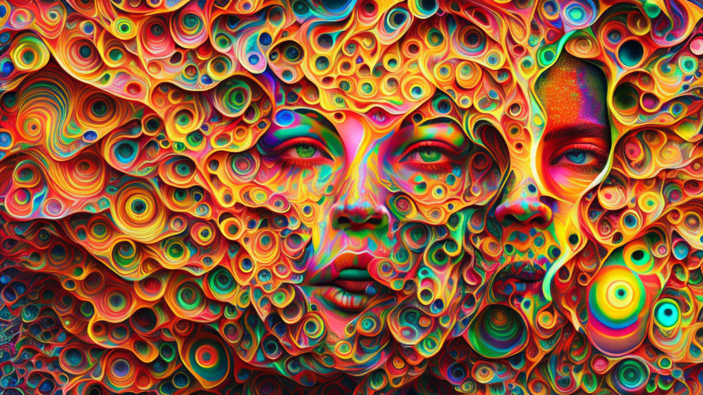A psychedelic face 002