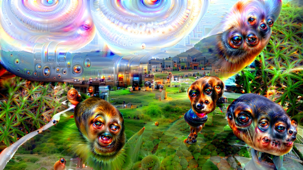 Deep Dream. Iterations 10. Neural Network Layer 13