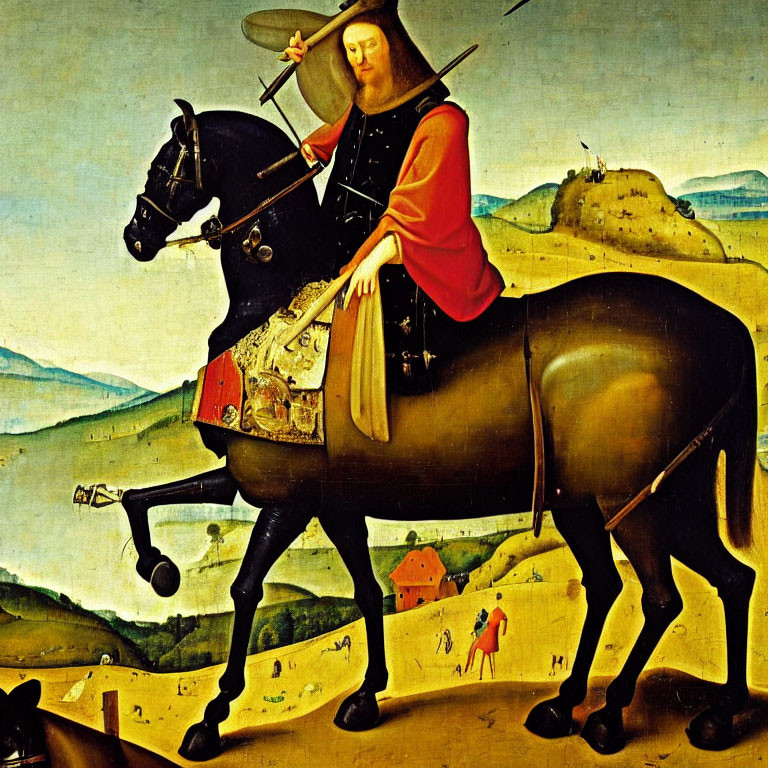 a general on a war horse