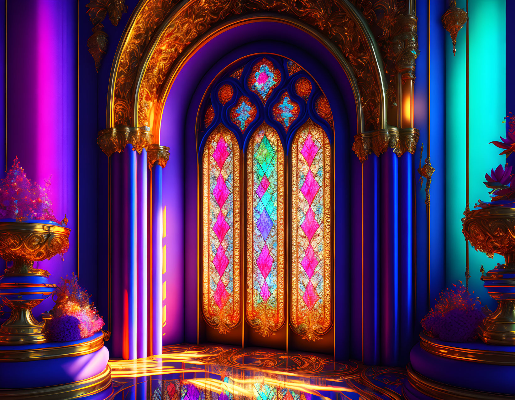 Stained Glass Entry