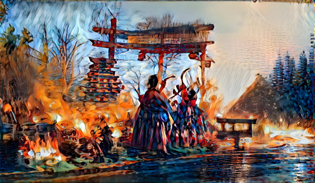 Ancient Samurai fire ritual 