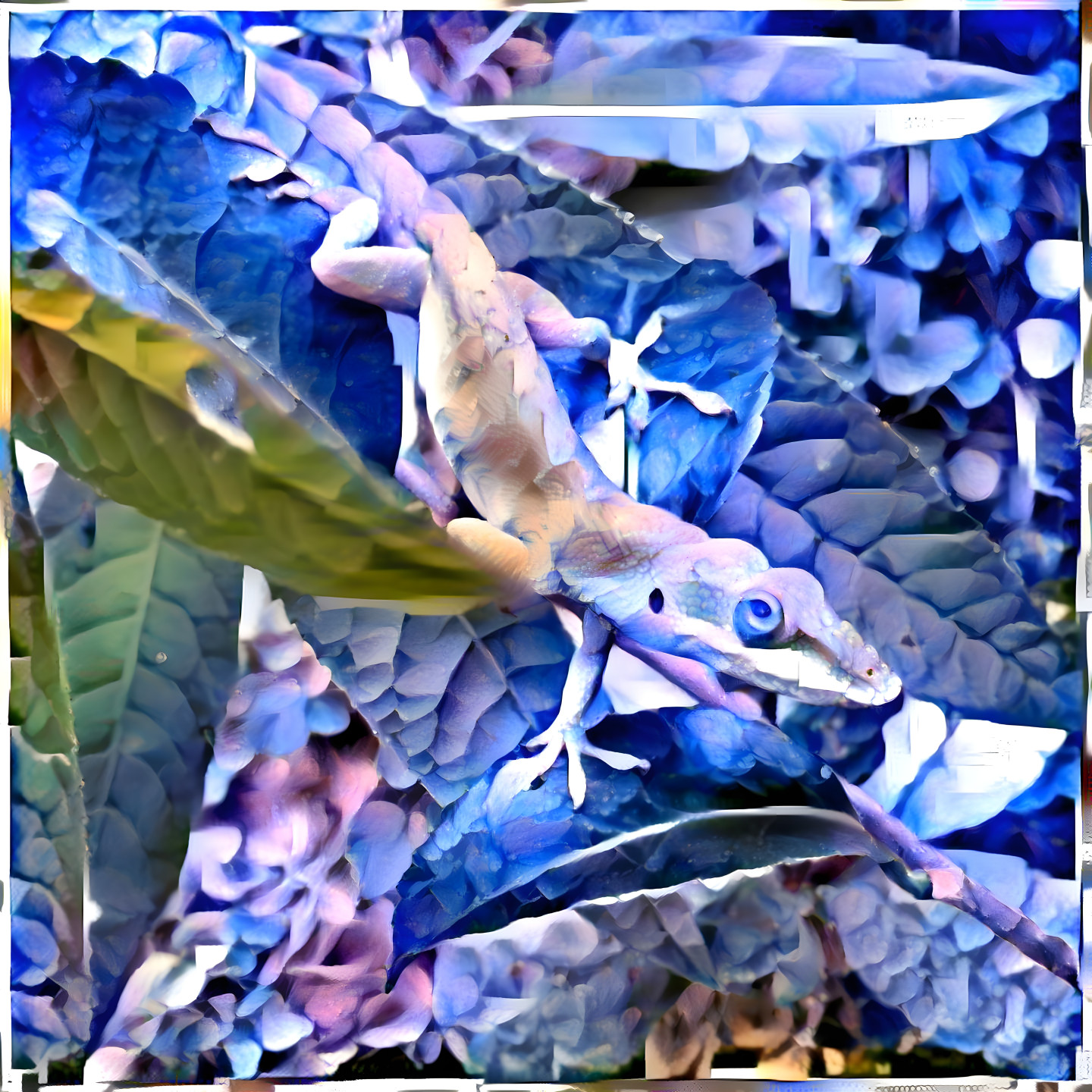 Floral chameleon
