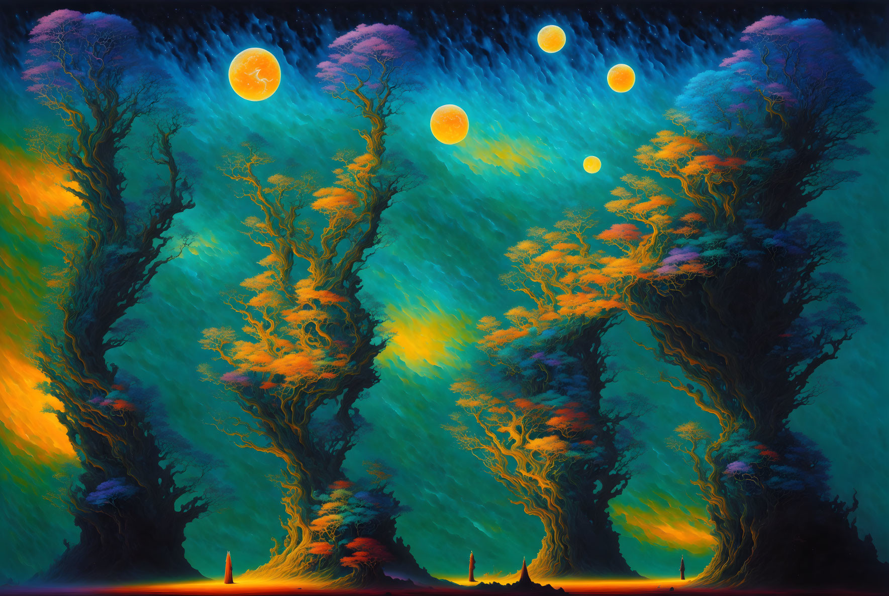 Enchanted Night: Moonlit Canopy