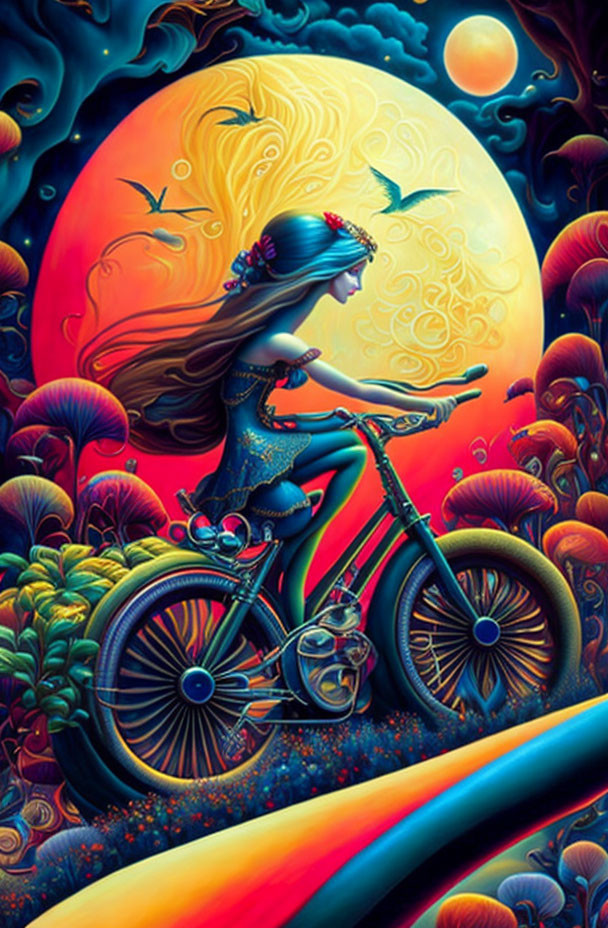 Girl on a bike 