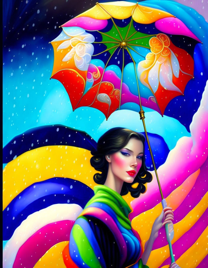 Lady umbrella 