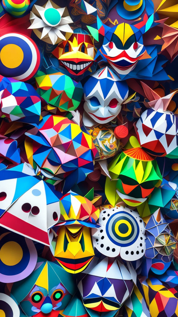 Origami faces