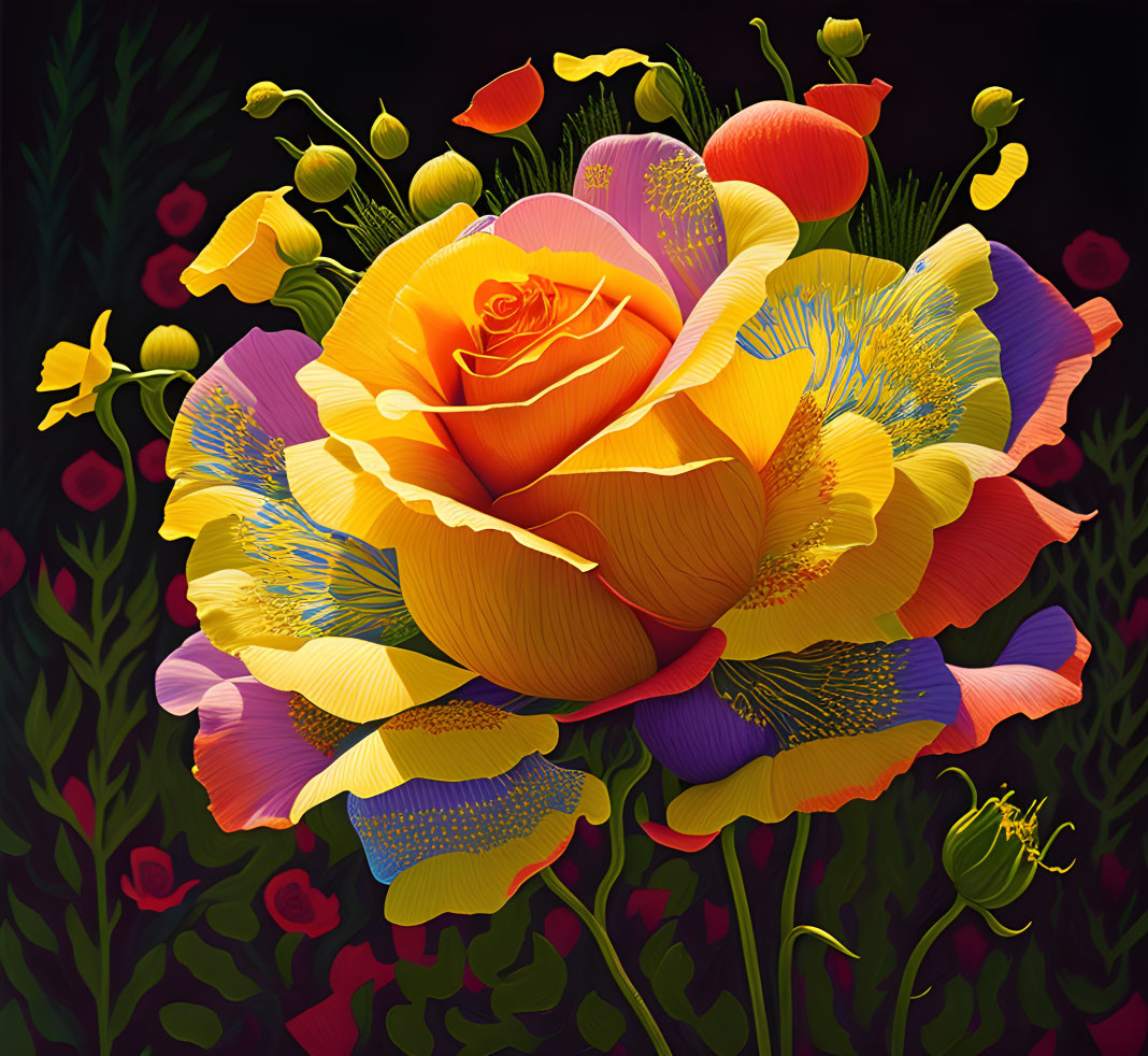 Rose Multi colors 