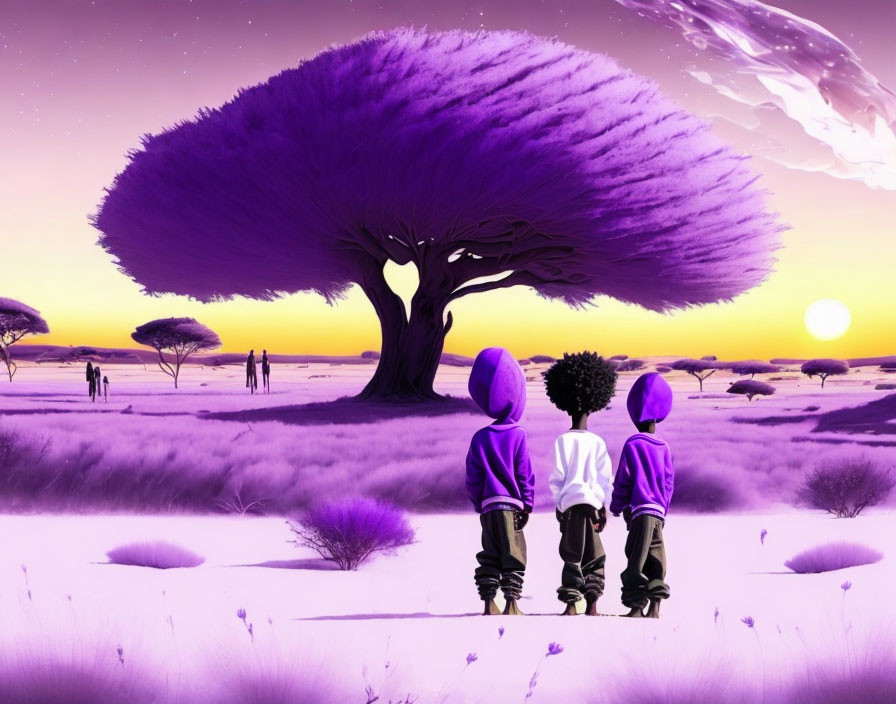 The three purples 