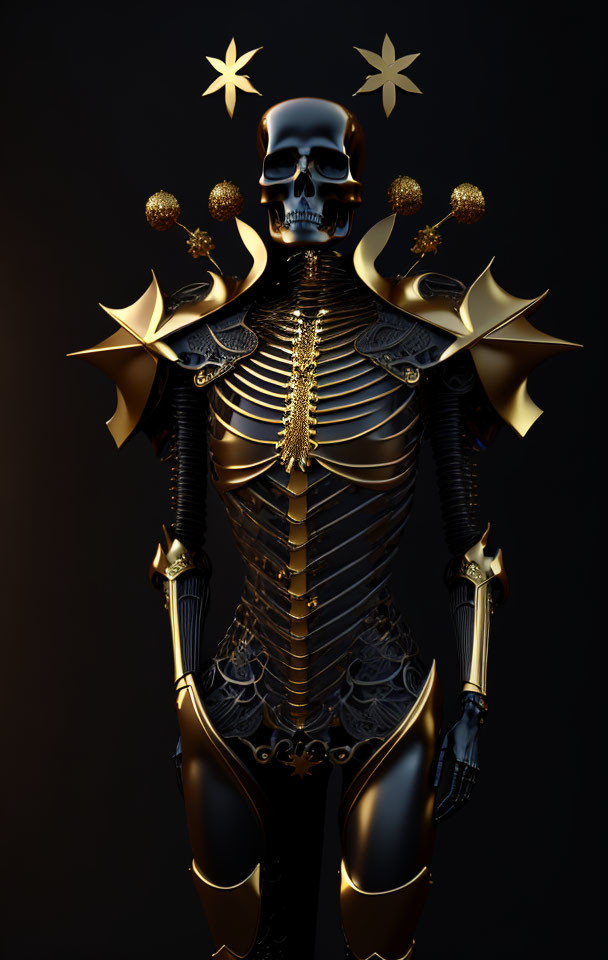 Golden skeleton 