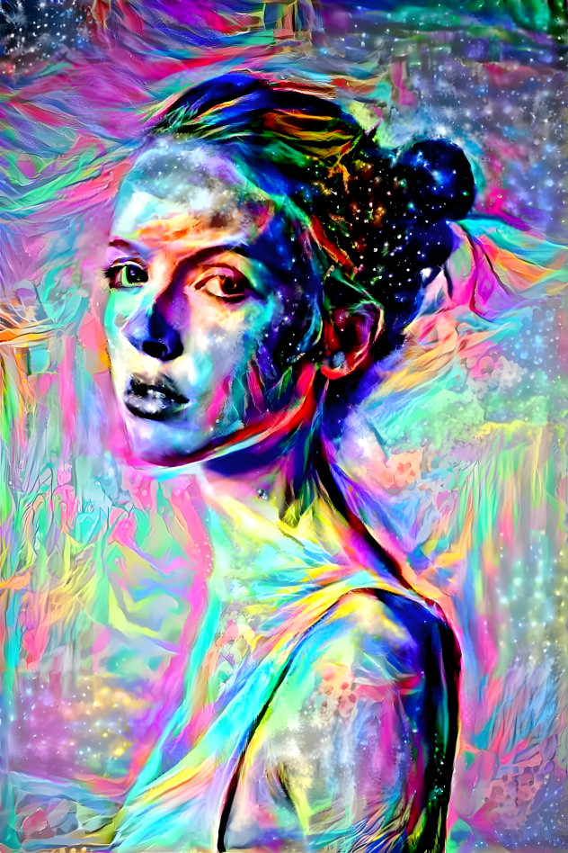 Colorful lady