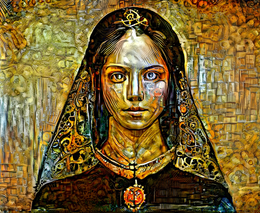 Woman with Mantilla and Necklace